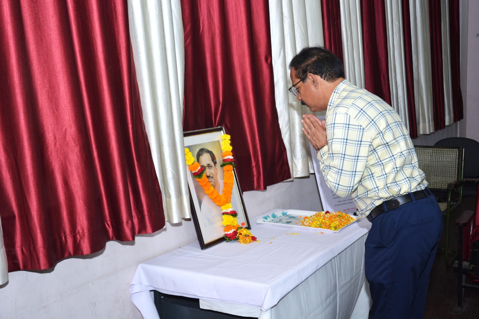 Pandit Dindayal Upadhaye Jayanti celebration at MAFSU, h.q (1).jpg